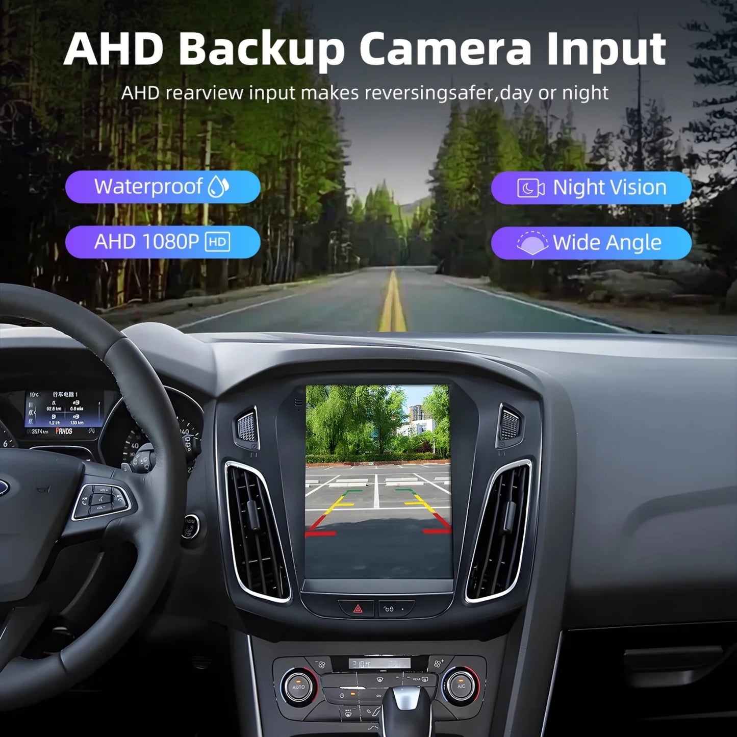 BAOKALER Car Stereo Radio For 2012-2018 Ford Focus Android 13 CarPlay 9.7" Touchscreen Car Radio GPS Navi WiFi, 2+32GB