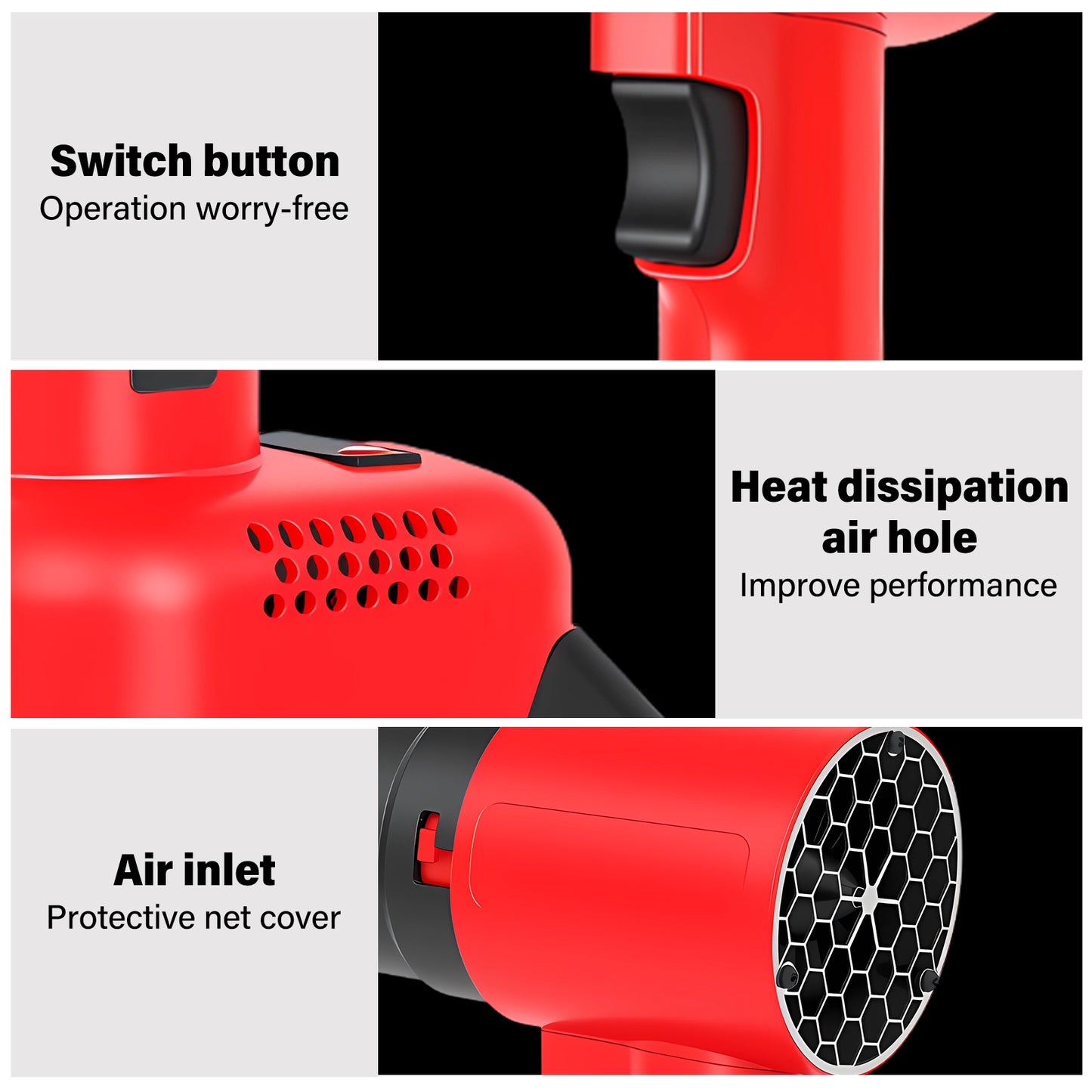 TOPZOO Cordless Leaf Blower Portable Dust Cleaner Handheld Blower 4 Adjustable Speed with Extended Nozzle and LED Display for Drying, Patio Cleaning, 2 X 4.0Ah Batteries