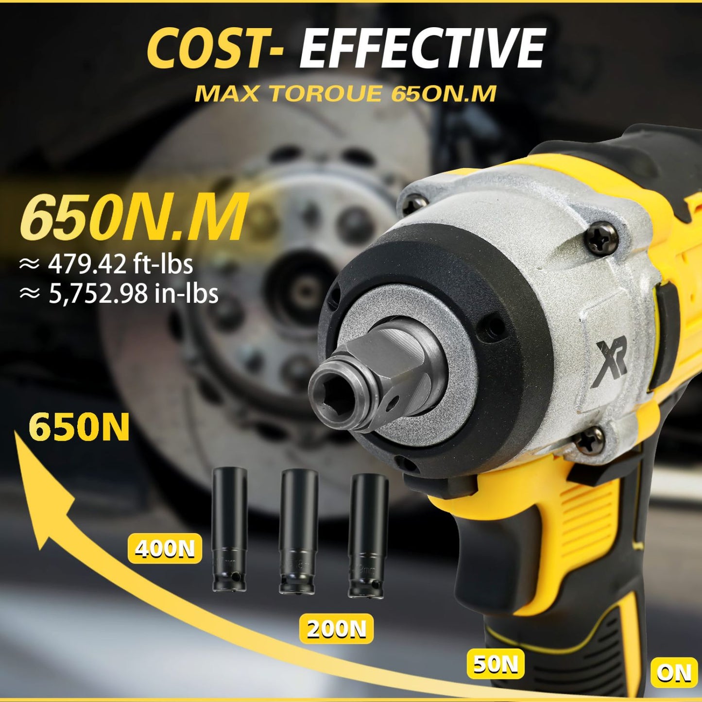 CATGOOD Impact Wrench Cordless Impact Wrench with Brushless Motor