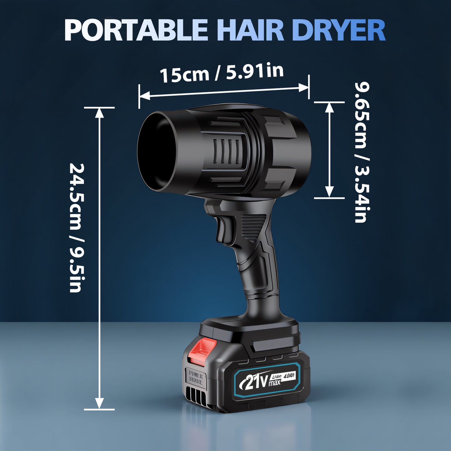 Electric Leaf Blower with 21V 2*4.0Ah Batteries and Charger, 80000RPM, 850W, Lightweight Leaf Blower Cordless for Lawn Care, Black