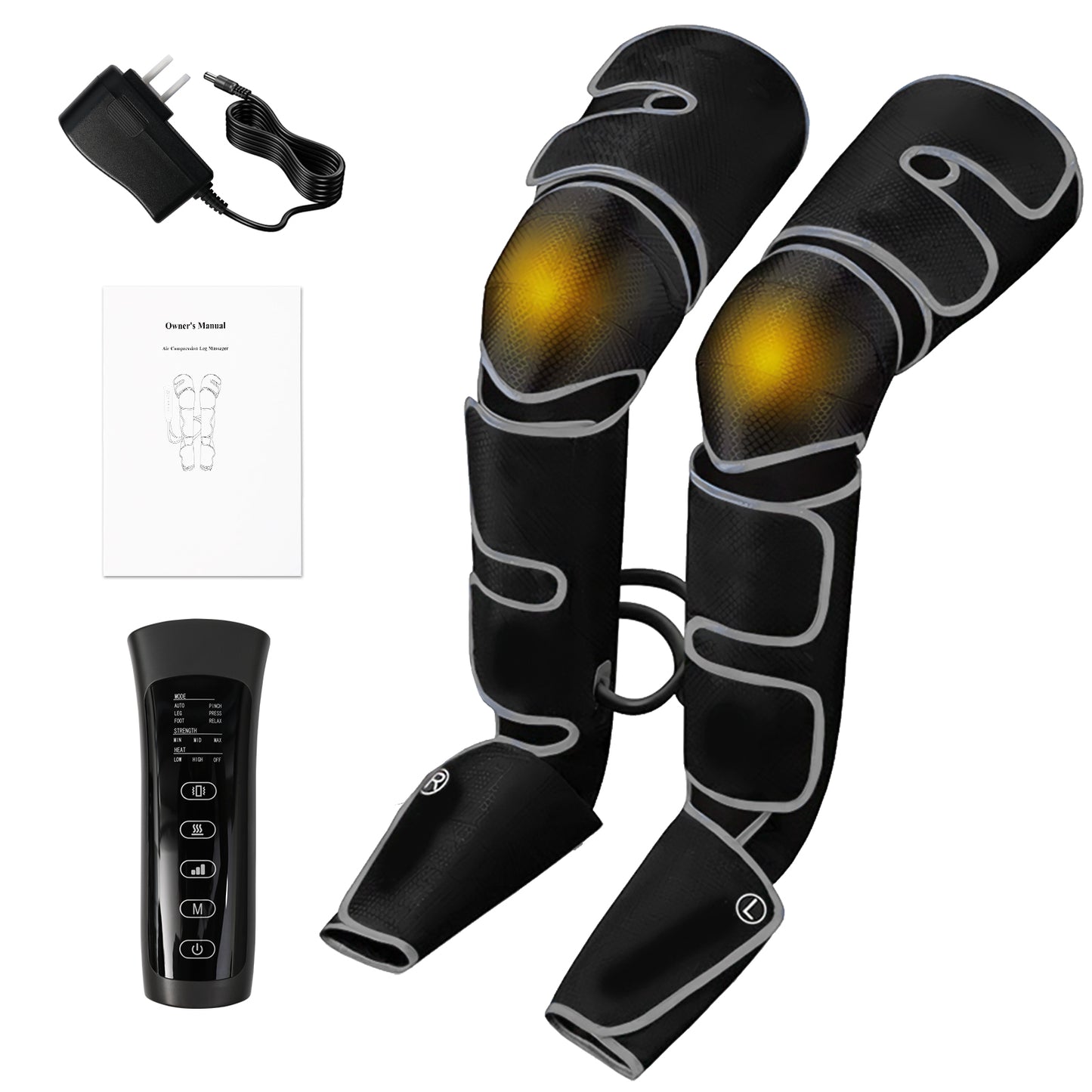 CATGOOD Leg Massager for Circulation and Pain Relief, Leg Massager with Heat and Compression, Birthday Gifts for Men Dad Women Mom, Full Leg Massager 2 Heat 3 Modes 3 Intensities