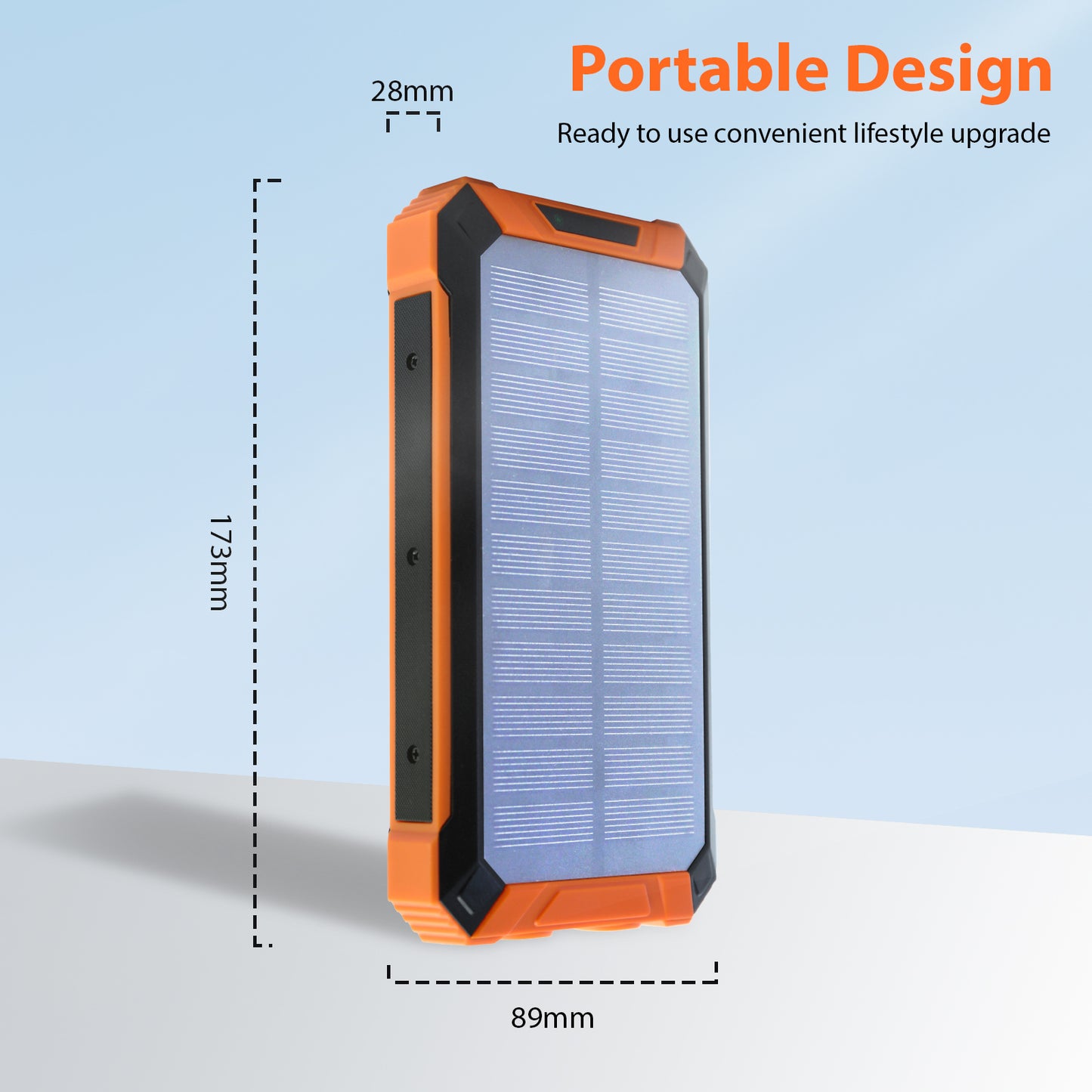 Baokaler 36000mAh Solar Power Bank Battery Pack Qi Wireless, Portable Wireless Charger with 4 Cables