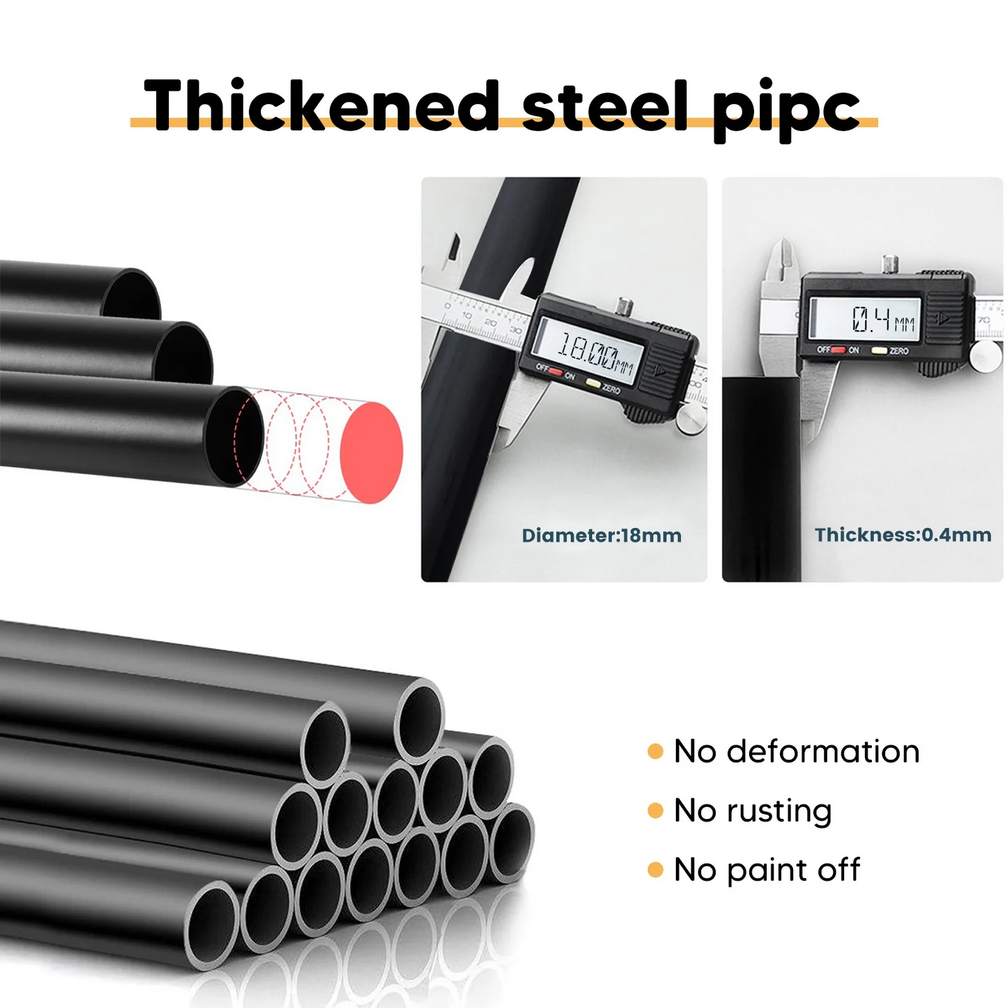 Homemart Clothes Rack without Wheels Double Garment Rack Rolling Rack for Indoor Bedroom Portable Closet 2-Pole Iron Clothes Hanger Rack Modern Garment Hanger Stand for Home