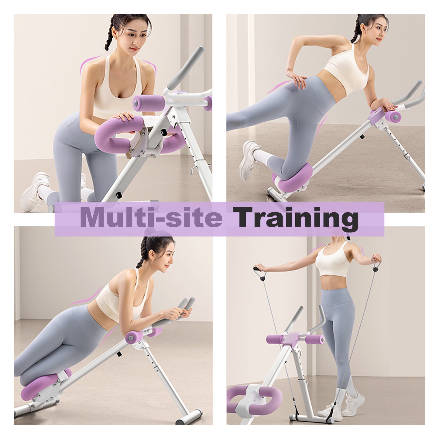 Adjustable Ab Machine, Abdominal Trainers for Full Body Workout
