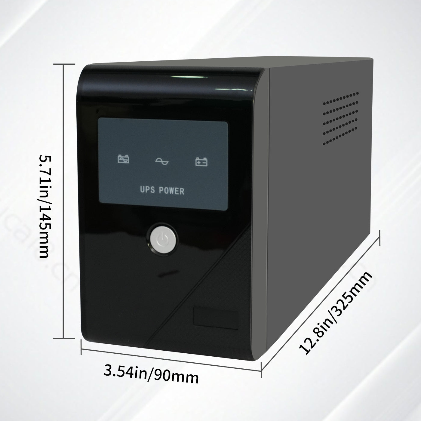 Amstech UPS 600VA/330W Backup Power, 3 Outlets, Battery Backup with Surge Protection, Suitable for Home and Office