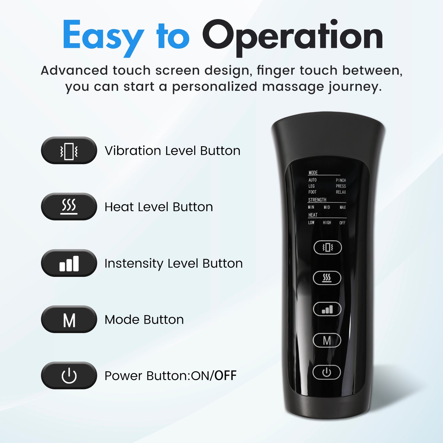 CATGOOD Leg Massager for Circulation and Pain Relief, Leg Massager with Heat and Compression, Birthday Gifts for Men Dad Women Mom, Full Leg Massager 2 Heat 3 Modes 3 Intensities