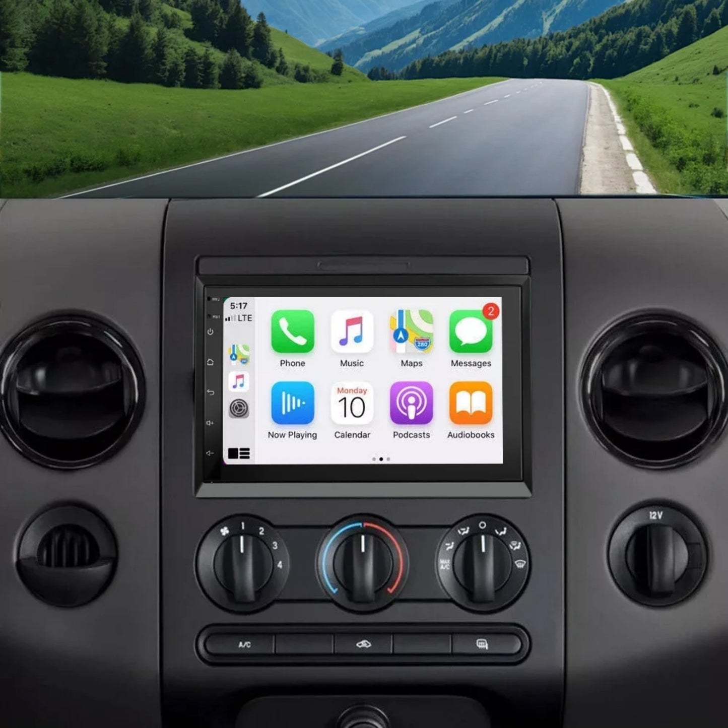 7-Inch Android 13 Carplay Car Stereo Radio for 2006-2010 Ford Explorer, with WIFI GPS Navigation, AHD Camera, and Microphone