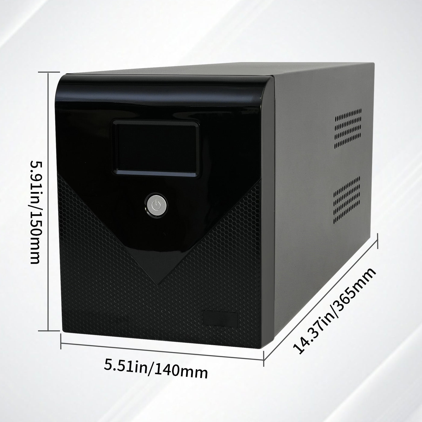 Backup UPS Power Supply 1200VA 720W Battery Backup Power with 4 Outlets and LCD Display, Suitable for Home and Office