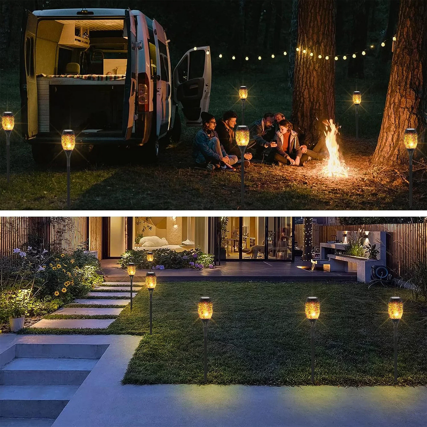 CATGOOD Solar Yellow 3.7 V LED Landscape and Walkway Light, 12 Piece