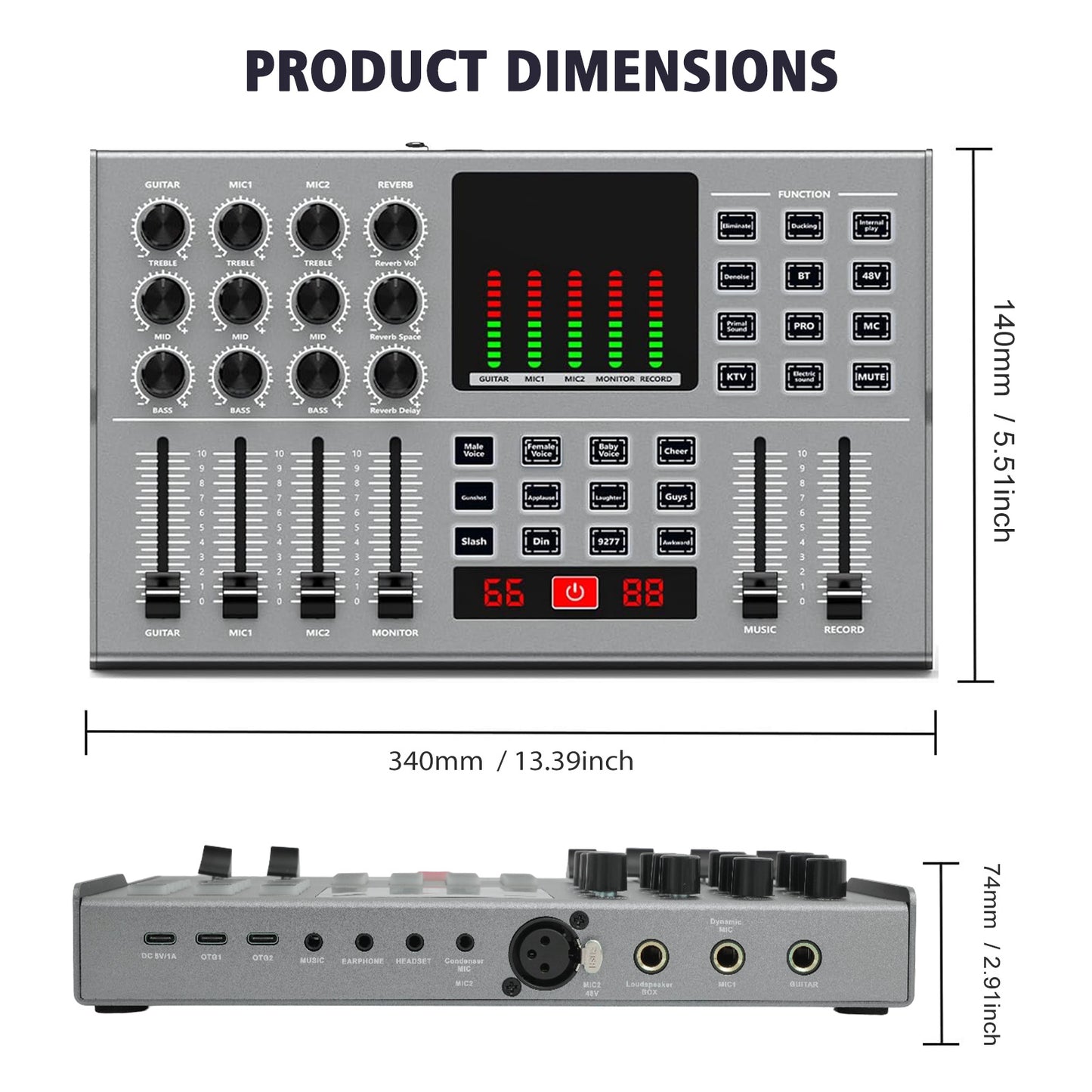Podcast Equipment Bundle, 2 F11 Condenser Microphones for Y12 Live Sound Card, Perfect for Podcasting, Recording, Singing, Streaming