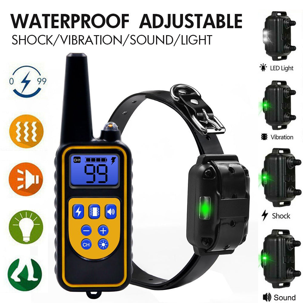 Dog Shock Collar, Shock Collar for 2 Dogs, Shock Collar with Remote for Dogs, Waterproof and Adjustable Electric Dog Training Collar for Small Medium Large Dogs