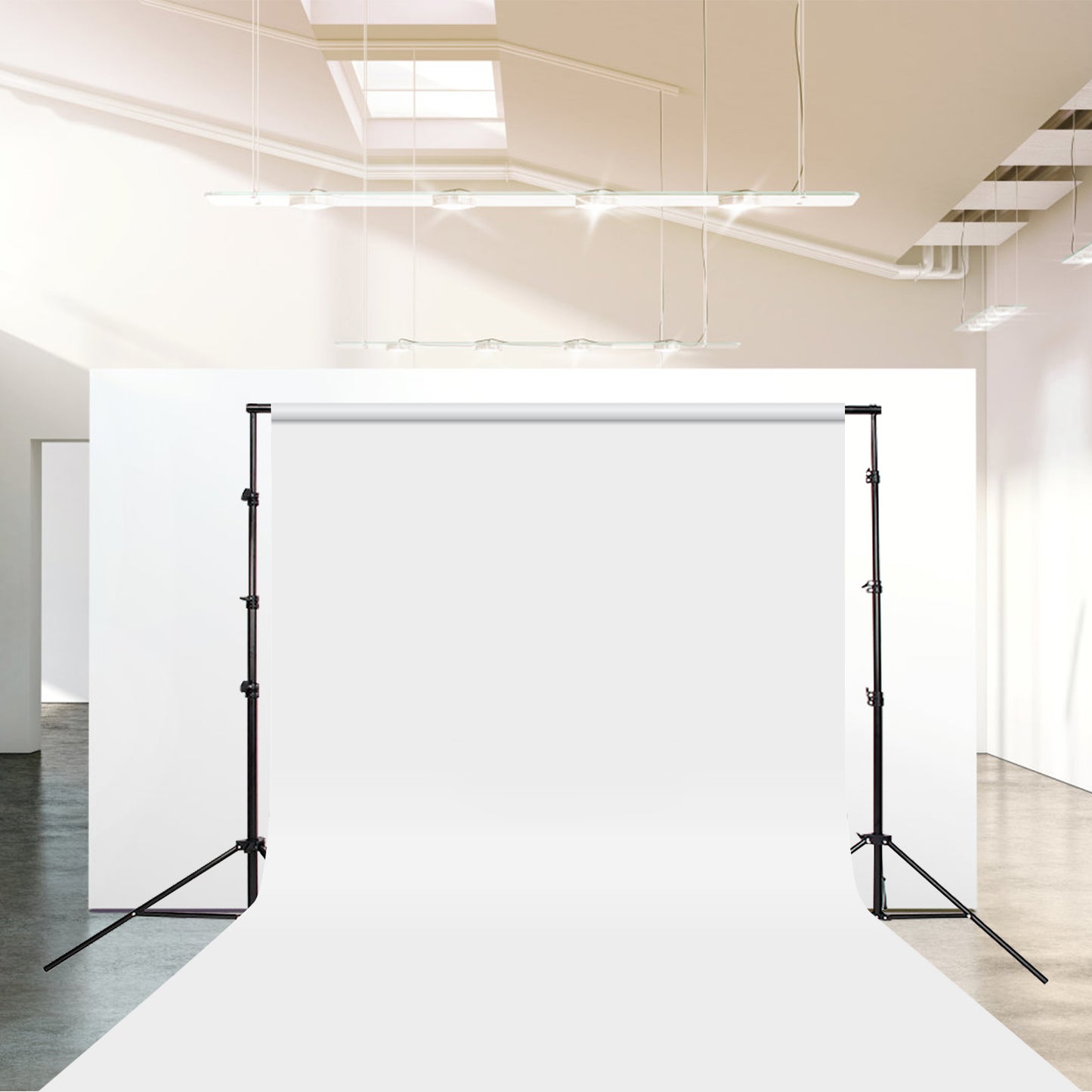 Adjustable Background Support Stand Photography Video Studio Backdrop Kit with Carry Bag,4 Backdrop Clamps