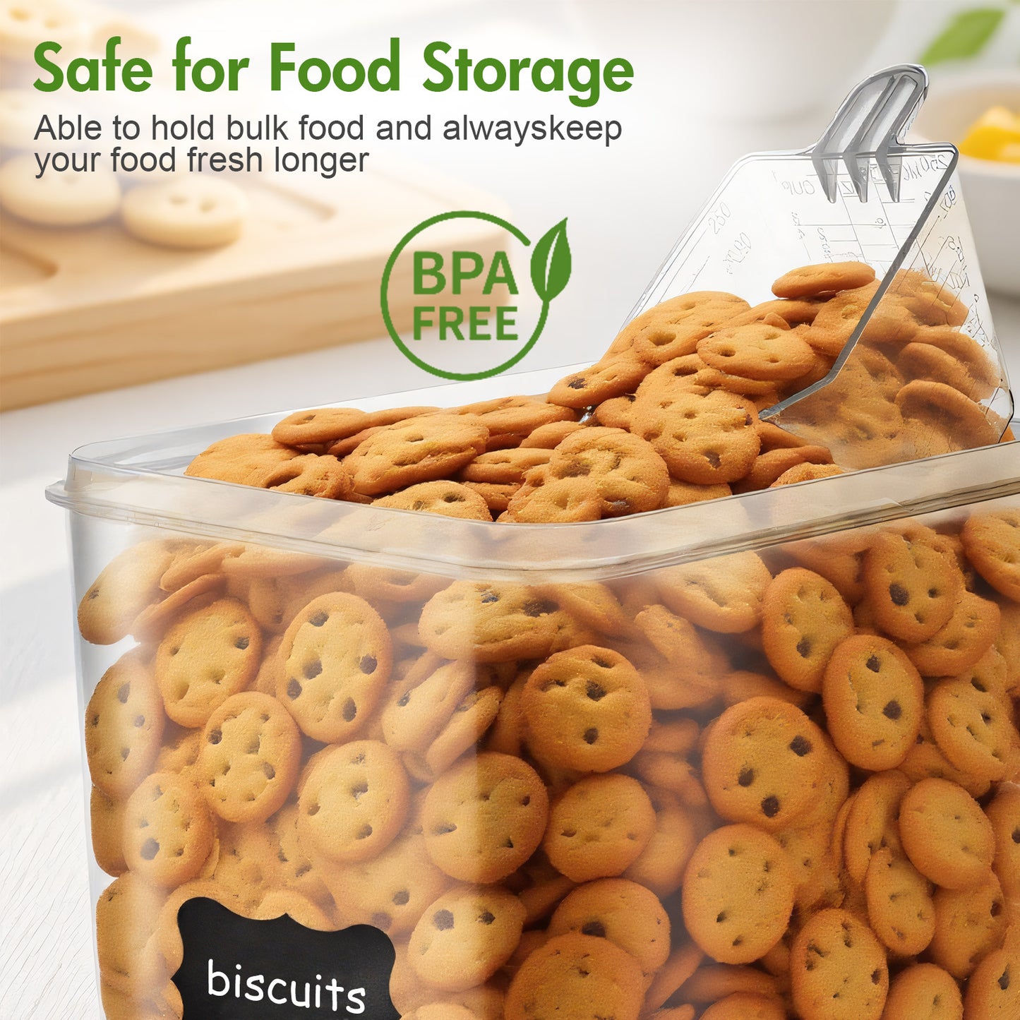 8.5L/287Oz Extra Large Airtight Food Storage Containers, 2 PACK Rice Flour Sugar Baking Supply Containers W/Lids, Airtight Pantry Containers for Kitchen Storage and Organization