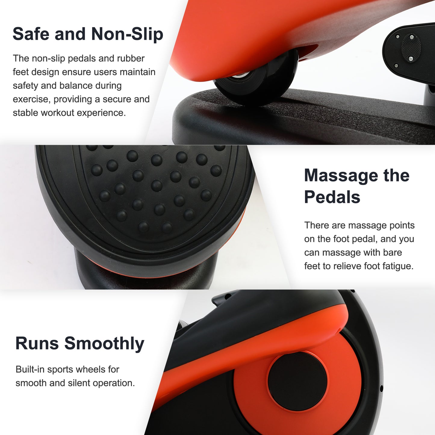 Under Desk Elliptical Exercise Machine, Electric Leg Exericser While Sitting for Seniors, Mini Pedal Ellipse Exerciser with Remote Control, Portable PeddlerTraining Equipment for Home Office