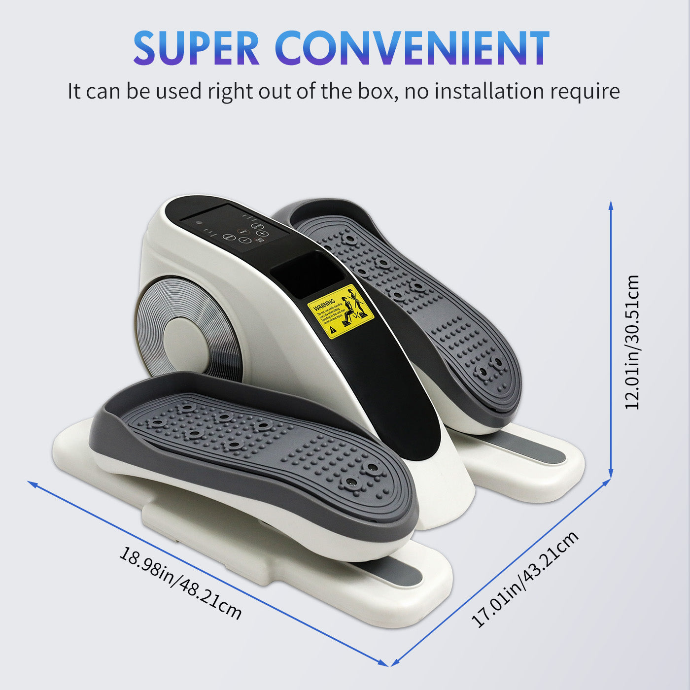 CATGOOD Under Desk Elliptical,Portable Mini Elliptiacl Exerciser with 12 Adjustable Speeds, Manual & Electric Dual Modes, Forward & Reverse Modes, Ideal for Seniors and Office Use