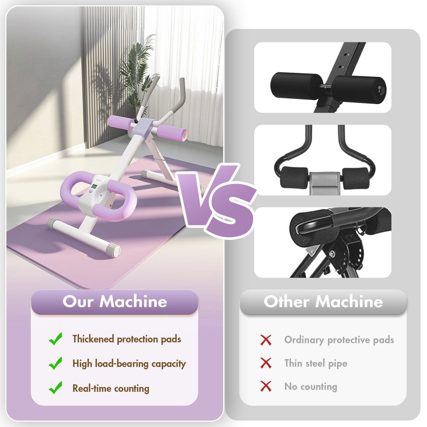 Adjustable Ab Machine, Abdominal Trainers for Full Body Workout