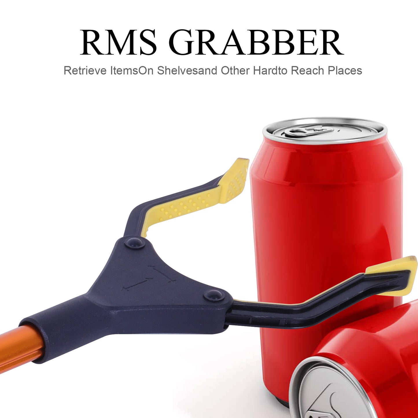 Grabbers and Reachers Rotating Gripper Handle Trash Pickup Tool for Elderly Yellow