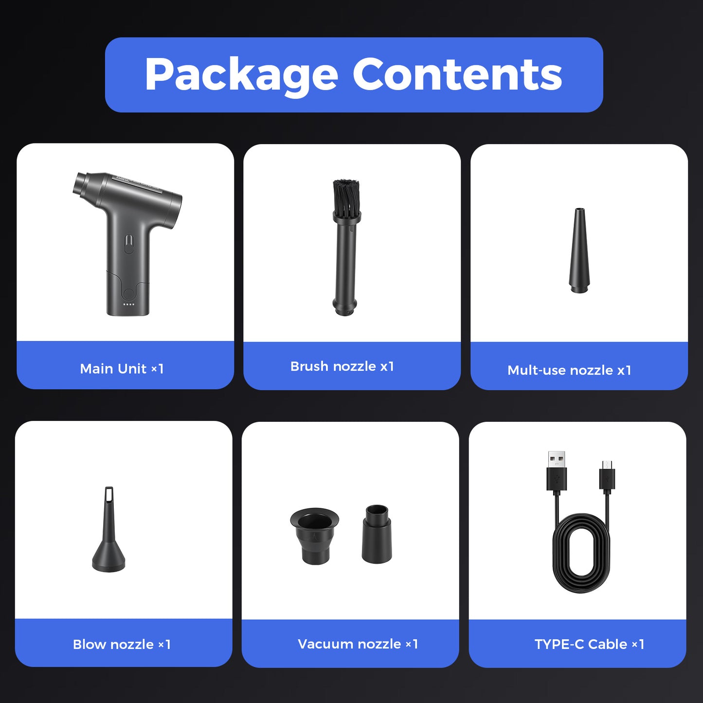 Compressed-Air-Duster,-300000RPM-Car-Vacuum-Cleaner,-Cordless-Air-Duster-Cleaner-Dust-Blower-for-Computer,-Keyboard,-House,-Outdoor-and-Car