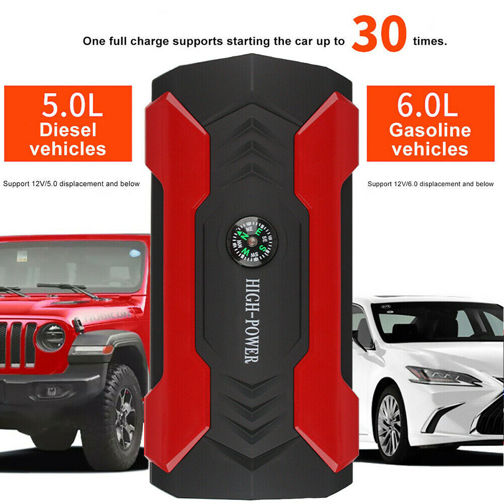 Car Battery Jump Starter Portable, 99800mAh Battery Charger for car, High Power Jumper Cables for Auto, Multi-Function Emergency Jump Box with 4 USB Ports and LED Flashlight