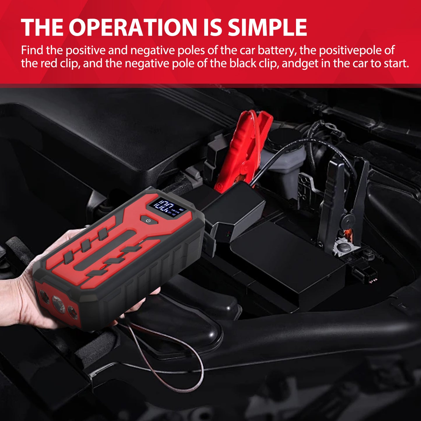 Car Battery Jump Starter 4000A Peak 39800mAH Car Jump Starter Portable Power Bank Charger for All Gas or Diesel Engine Battery Booster Jump Box LCD Display