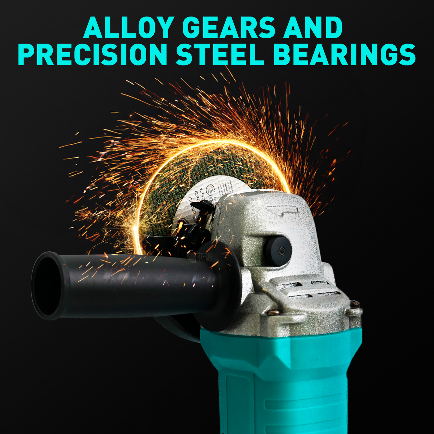 4" 21V 1500mah Electric Brushless Cordless Angle Grinder,Angle Grinder Tool Cutting Tool with 1 Batteries,Charger, and 3 Cutting Discs for Cutting, Polishing, Grinding, and Rust Removal