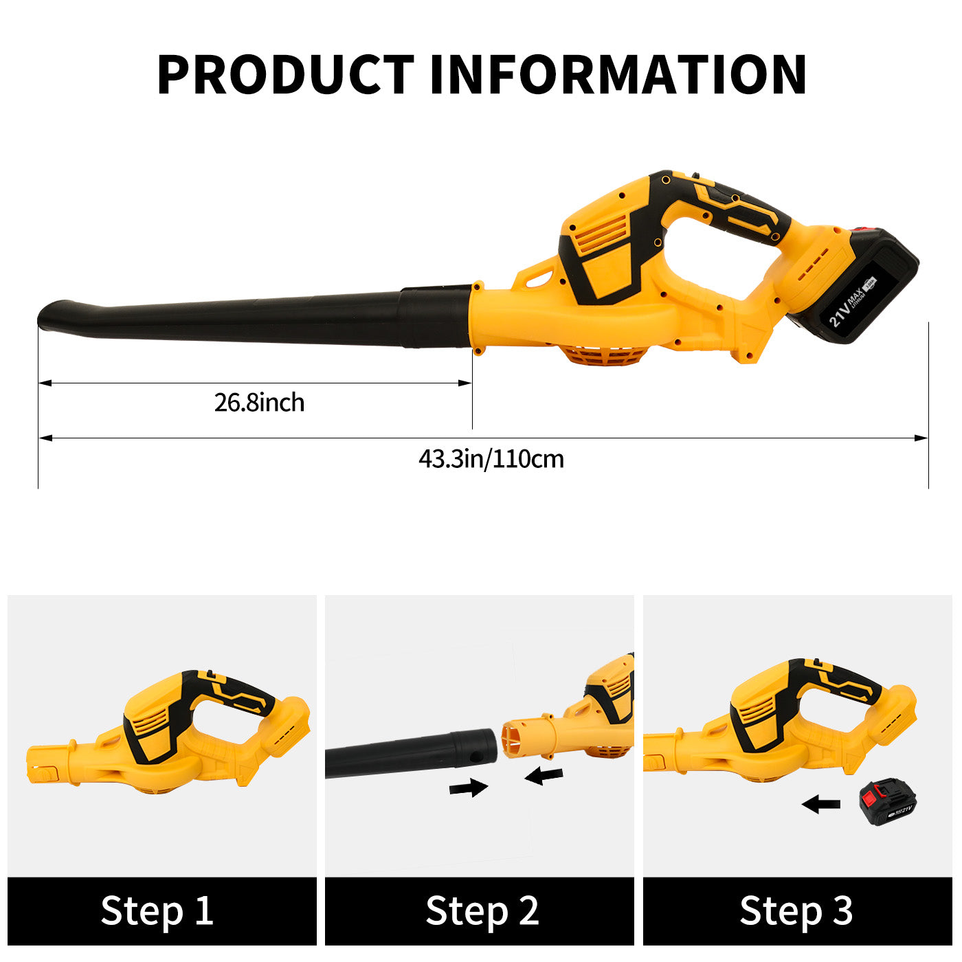 CATGOOD Cordless Leaf Blower, 21V Leaf Blower with 2 Batteries and Charger, 3.0Ah Electric Leaf Blowers for Lawn Care, Patio, Blowing Leaves