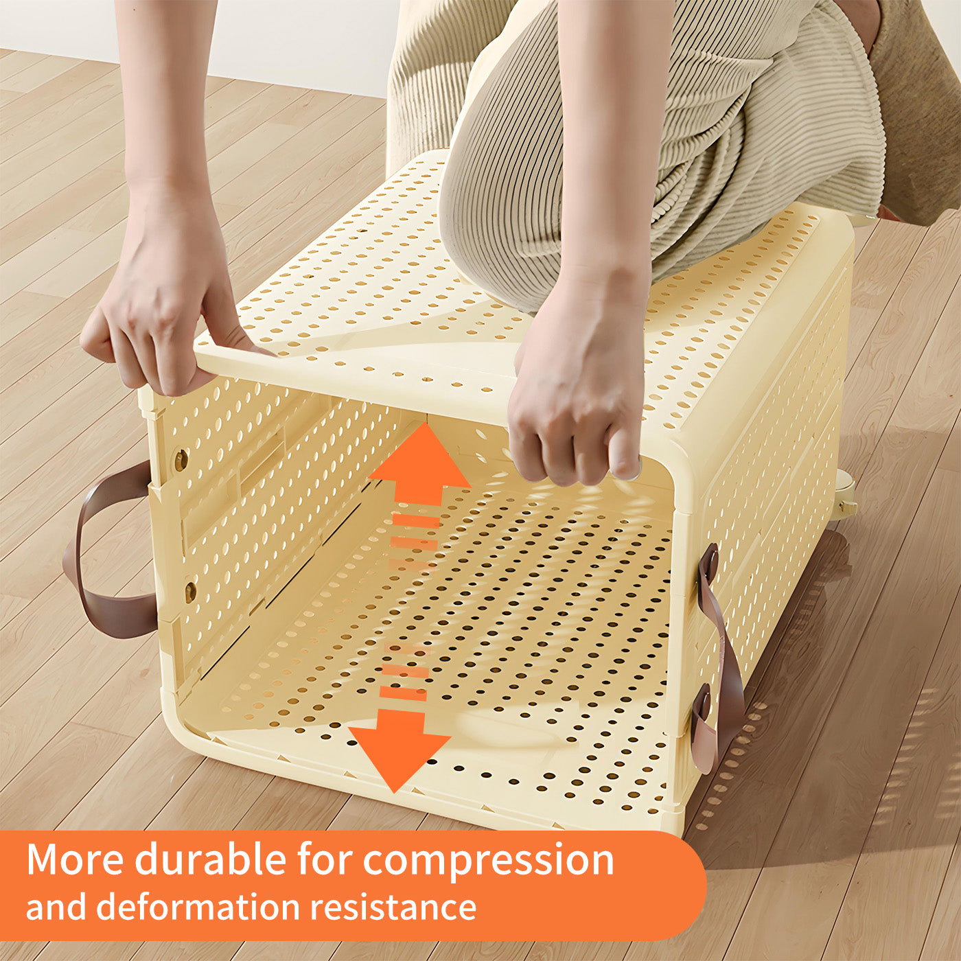Foldable Multi-Functional Plastic Laundry Basket, Portable Clothing Storage Bin with Wheels, Extra Large, Suitable for Balcony, Bathroom, and Bedroom