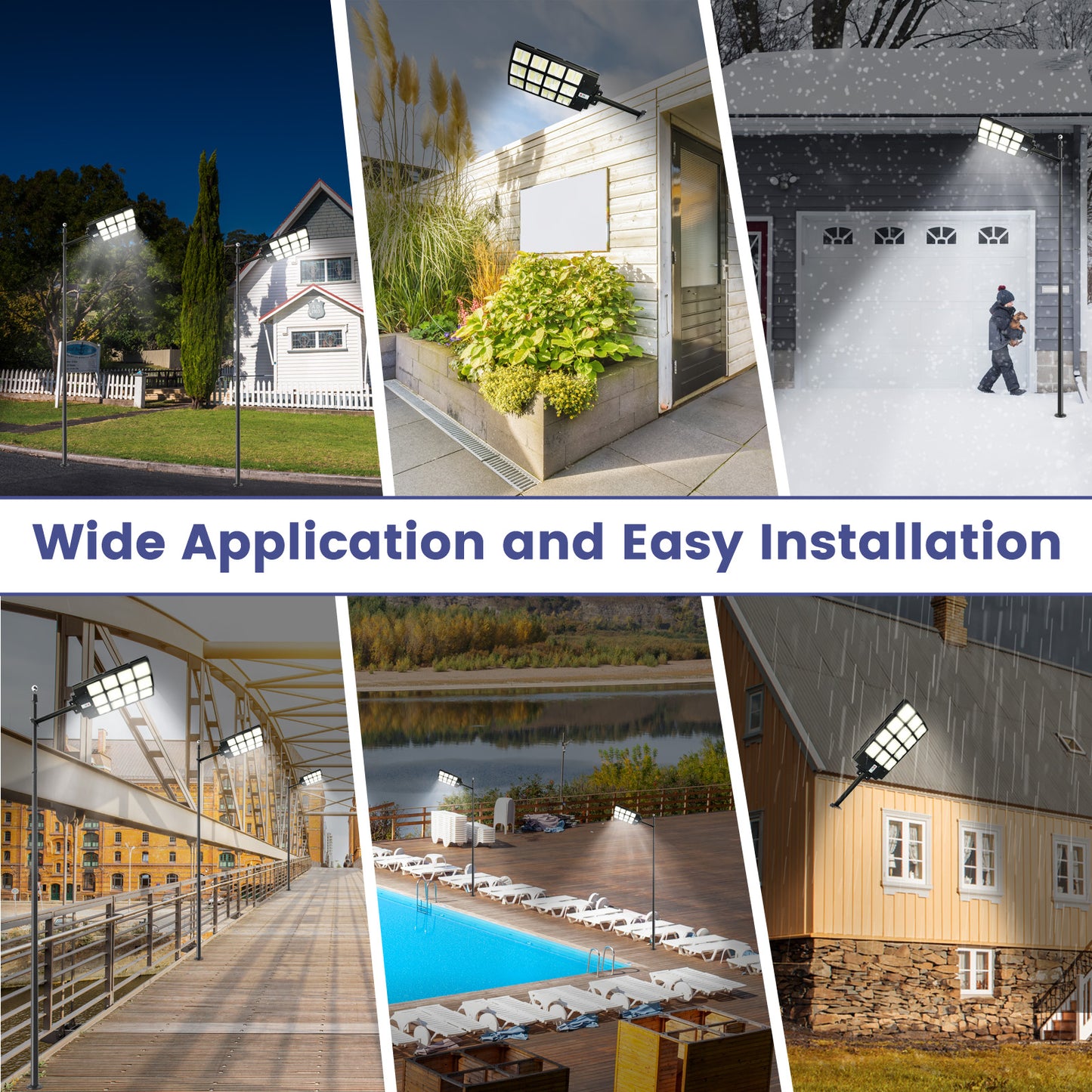 5000W Waterproof Outdoor Courtyard Light, Motion Sensor Solar Street Light, Dusk to Dawn Solar Security Flood Light with remote Control, Suitable for Courtyard, Patio, Outdoor