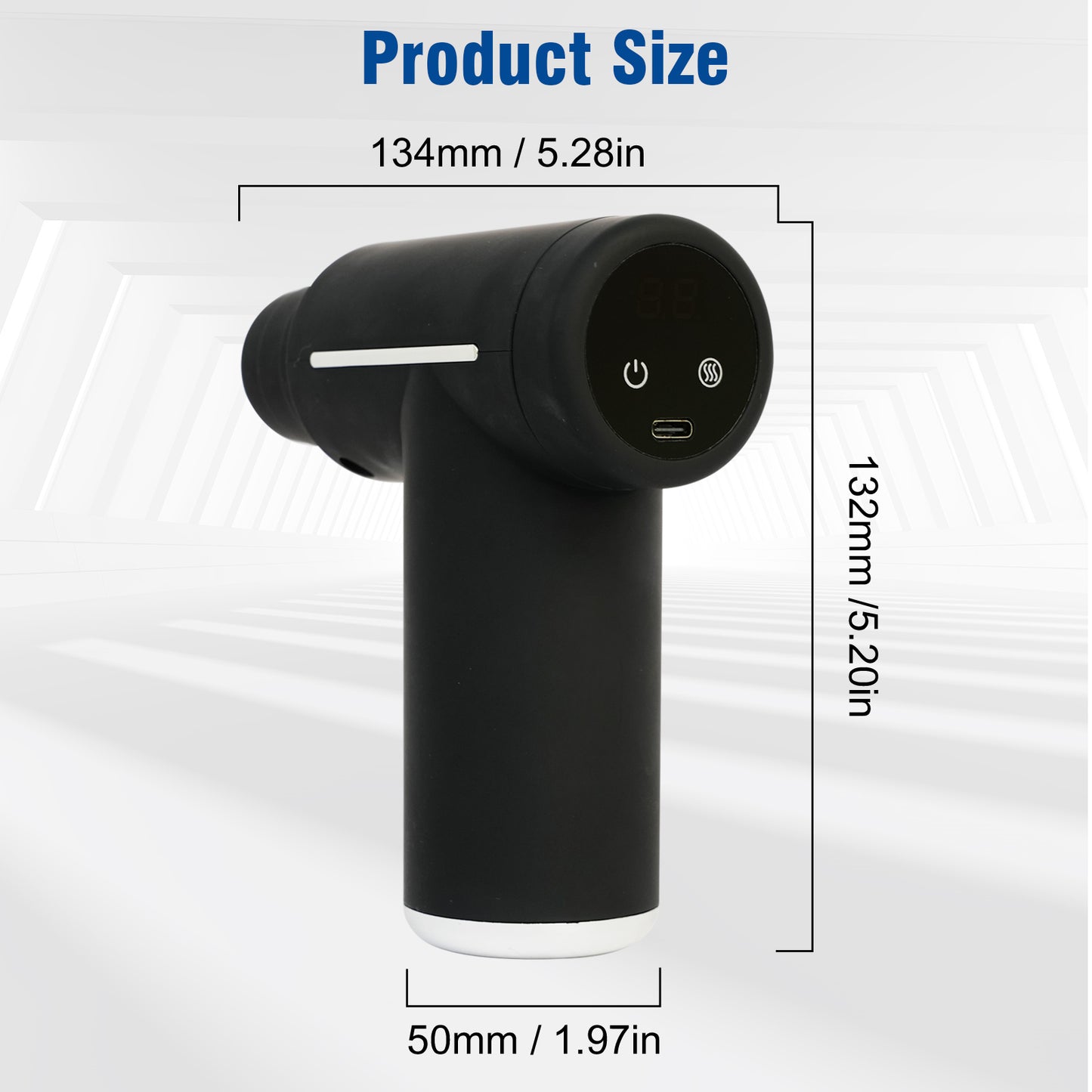 CATGOOD Massage Gun, Hot and Cold Percussion Deep Tissue, Portable Cordless Gun Massager for Muscle, 6 Intensity Levels,Ideal for Gym Office