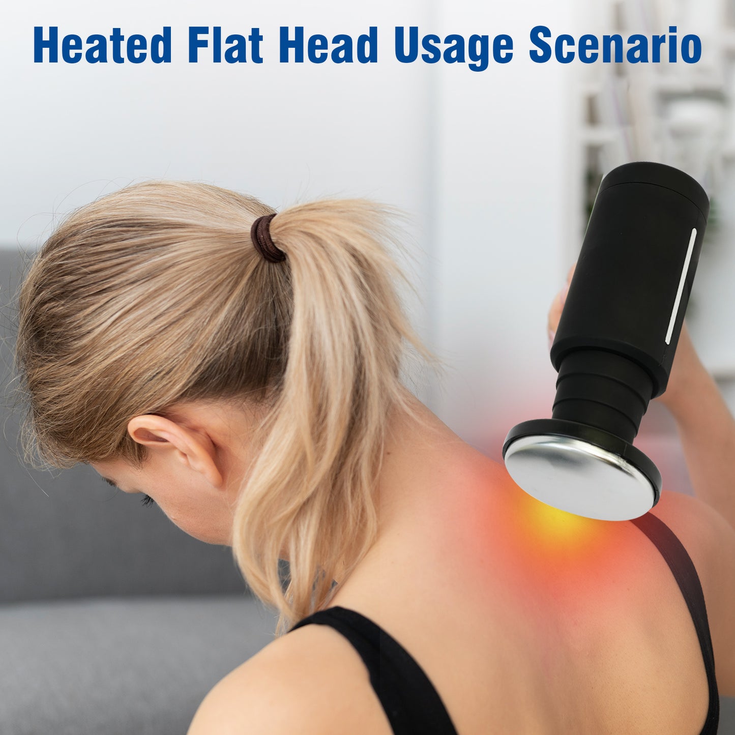 CATGOOD Massage Gun, Hot and Cold Percussion Deep Tissue, Portable Cordless Gun Massager for Muscle, 6 Intensity Levels,Ideal for Gym Office