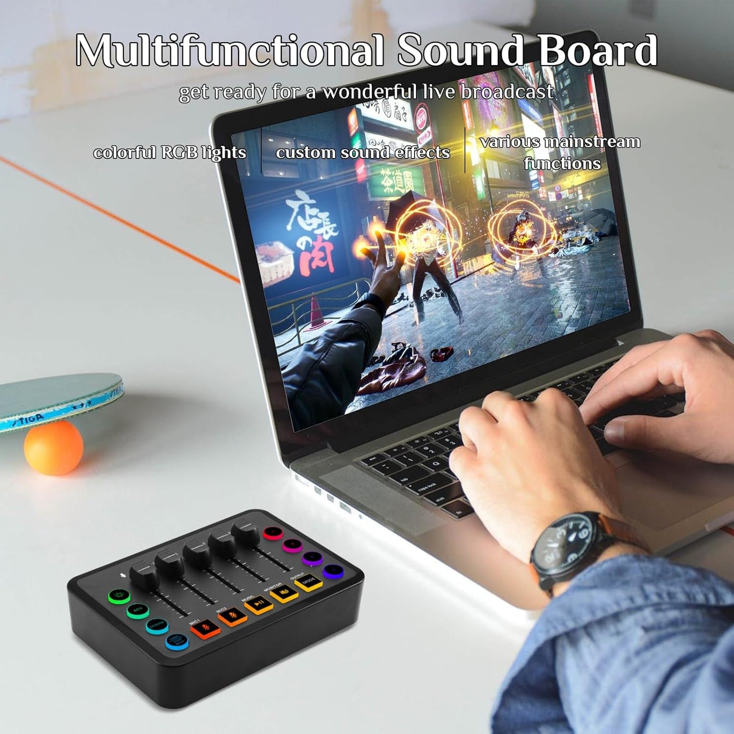 Podcast Equipment Bundle, Recording Studio Package Perfect for Recording, Broadcasting, Live Streaming, F9 Voice Changer