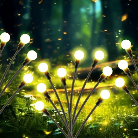 6 Pack Solar Lights Outdoor, Firefly Swaying Lighting for Yard Patio Pathway Decoration, Landscape Decoration Lighting for Garden, Lawn, Yard, Outdoor Decoration, Warm White