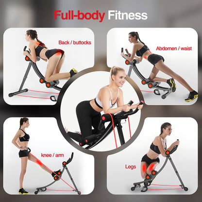Ab Workout Equipment, Foldable Ab Machine Full Body Workout for Home Gym