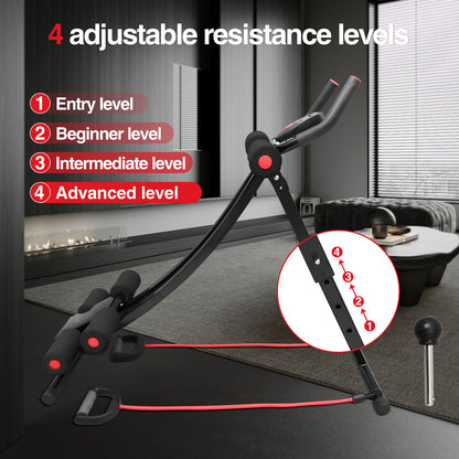 Ab Workout Equipment, Foldable Ab Machine Full Body Workout for Home Gym