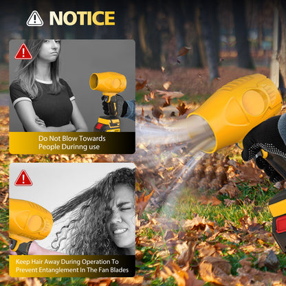 TOPZOO Leaf Blower Cordless with Extended Nozzle, 80000 RPM, 2 Batteries and Charger, Lightweight Handheld Design,Blower for Patio Cleaning, Car Blowing Water