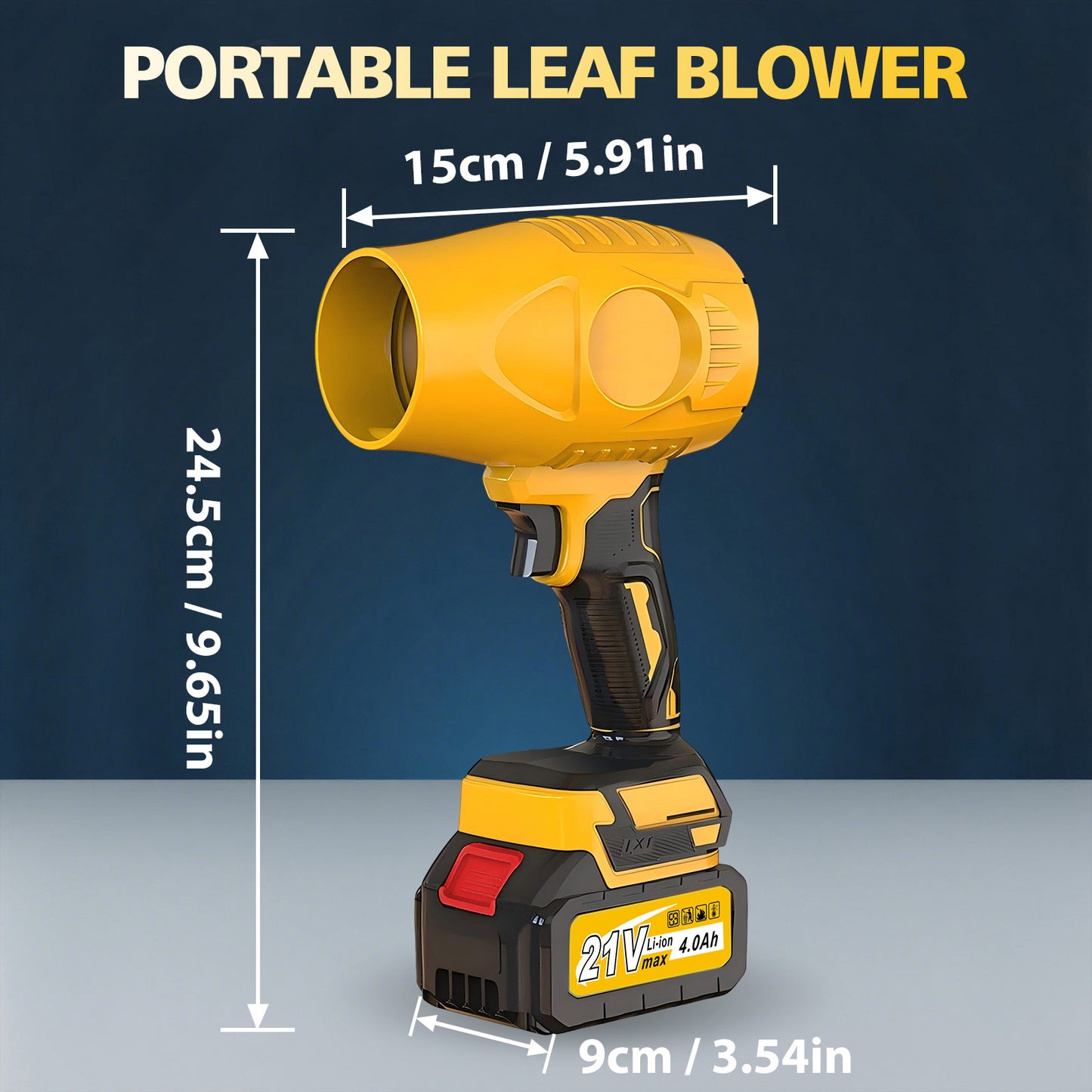 TOPZOO Leaf Blower Cordless with Extended Nozzle, 80000 RPM, 2 Batteries and Charger, Lightweight Handheld Design,Blower for Patio Cleaning, Car Blowing Water