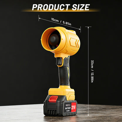 Cordless Leaf Blower, 950000 RPM Electric Leaf Blower with 2 X 4.0Ah Batteries & Charger, 110MPH Lightweight Handheld Blower for Patio Cleaning Blowing Leaves & Dust, Yellow