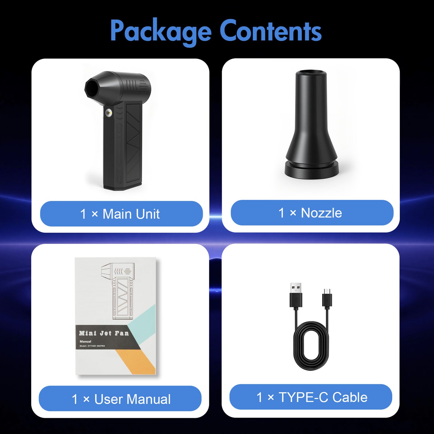 Compressed Air Duster, 180000RPM 3-Gear Adjustable Electric Air Duster with LED Display, Rechargeable Cordless Air Blower with Fast Charging for Computer, Keyboard, House, Outdoor and Car