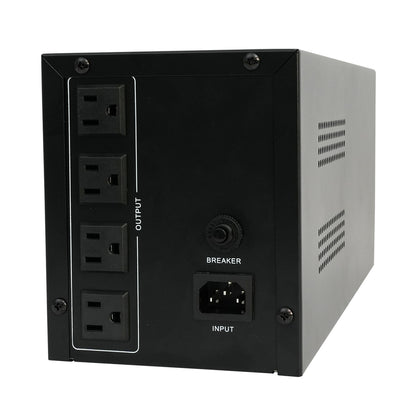 Amstech UPS 1500VA/510W Backup Power, 4 Outlets, with LCD Display, Battery Backup with Surge Protection, Suitable for Home and Office