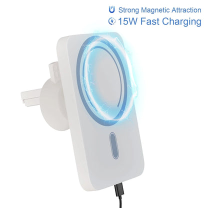 Wireless Charger Magnetic Car phone Holder for iPhone 17 16 15 14 13 Pro Max 12 Phone Car Accessories 15W Fast Charging Car Mount Charger
