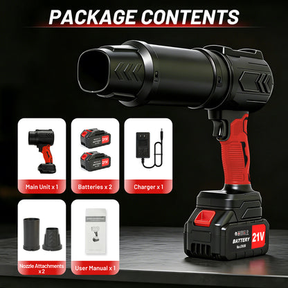 Cordless Leaf Blower, 950000 RPM Electric Leaf Blower with 2 X 4.0Ah Batteries & Charger, 111MPH Lightweight Handheld Blower for Patio Cleaning Blowing Leaves & Dust, Black