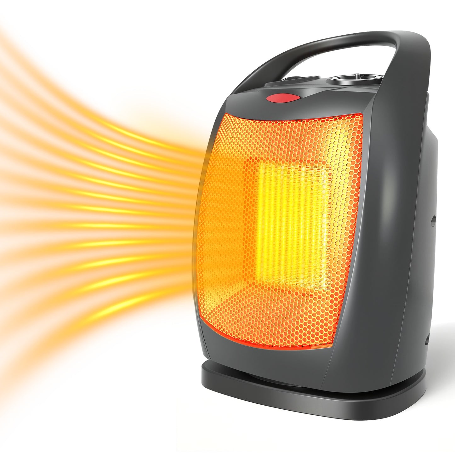 1500W Electric Fireplace Heater, Adjustable Space Heater with Realistic 3D Flame Effect, 3-Sided View, Overheat Protection, Ideal for Home, Bedroom, and Office