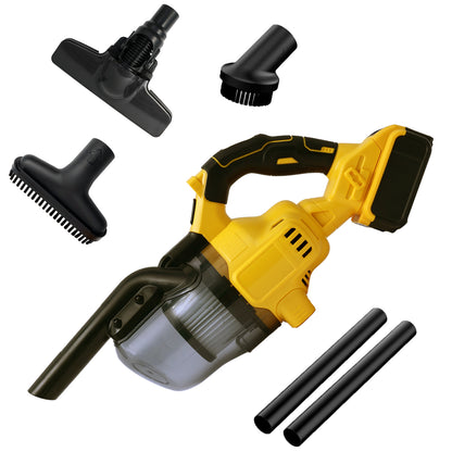 Cordless Handheld Vacuum for Makita Battery, 5-in-1 Car Vacuum Cleaner with 4.0Ah Battery and Charger for Floor Carpet, Yellow