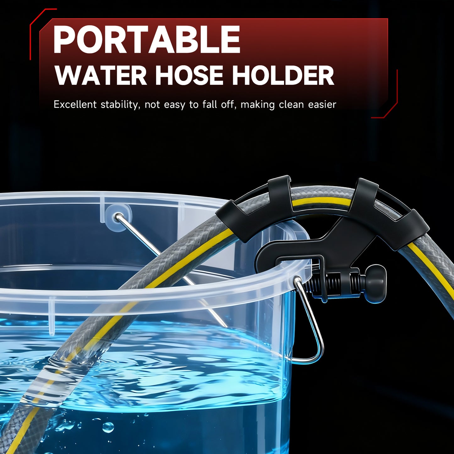 Cordless Pressure Washer, 1060PSI Portable Power Washer with LED Display, 2.8GPM Power Cleaner with 6-in-1 Adjustable Nozzle, 16.4ft Hose for Cars/Patios, Black