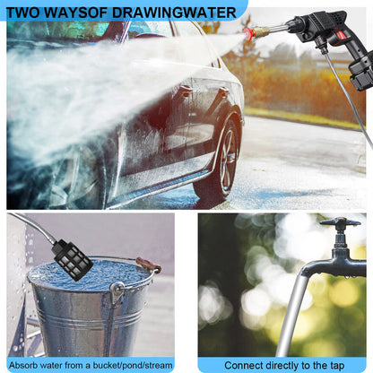 288VF Cordless Pressure Washer with 2 Batteries and Charger, Portable Electric Power Washer, Water Pressure Machine Spray Gun for Home