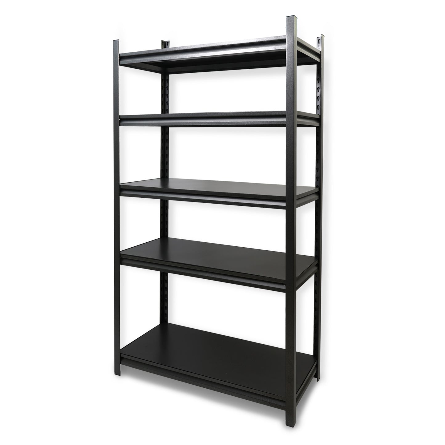 5 Tier 72"H Garage Shelving 2000LBS Heavy Duty Garage Storage Shelves Adjustable Metal Shelving Unit for Garage Storage Rack Industrial Utility Shelf 15.7" D X 35.4" W X 72" H, Black