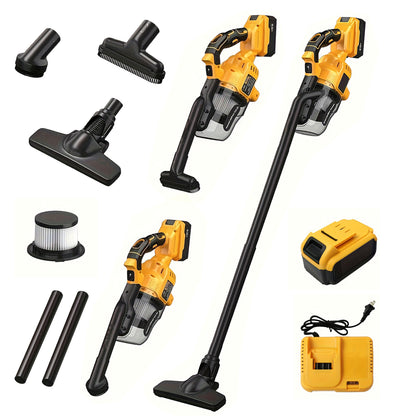 Cordless Handheld Vacuum for Makita Battery, 5-in-1 Car Vacuum Cleaner with 4.0Ah Battery and Charger for Floor Carpet, Yellow