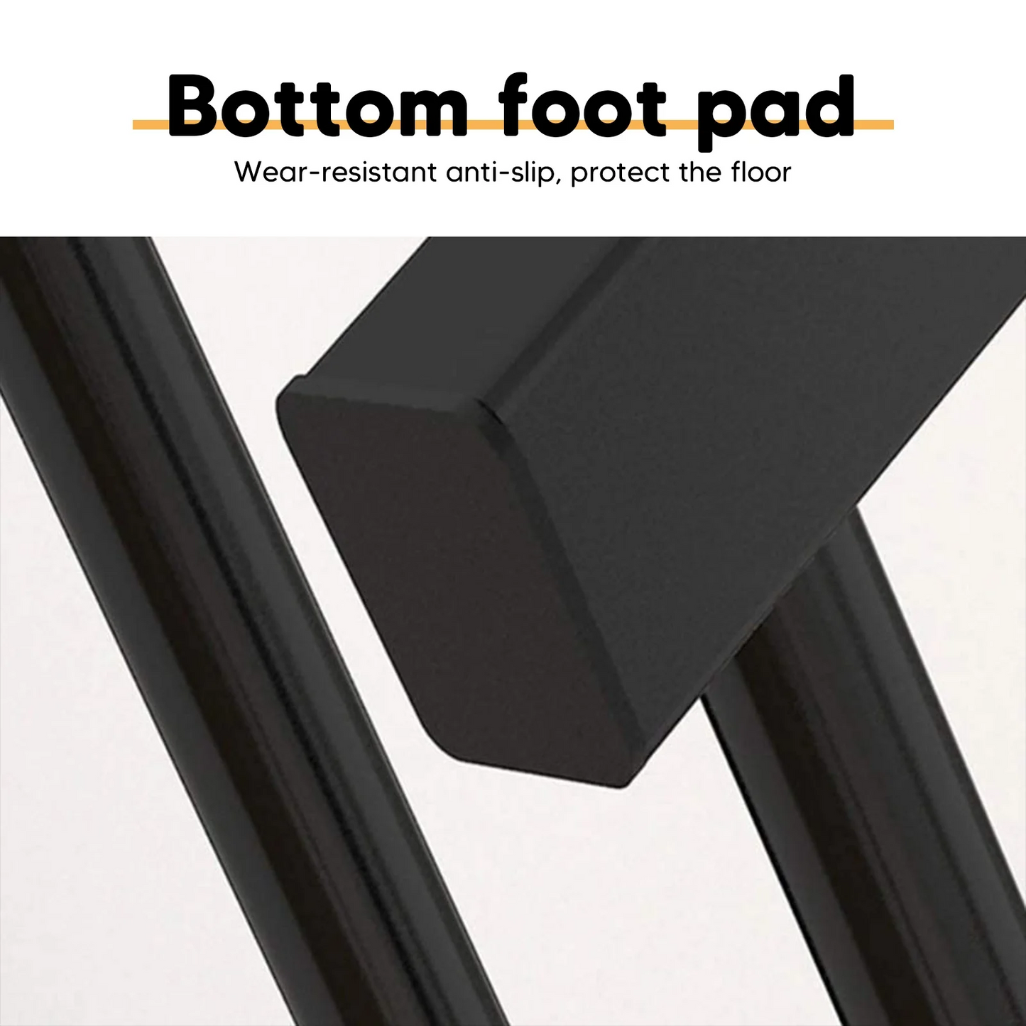 Homemart Clothes Rack without Wheels Double Garment Rack Rolling Rack for Indoor Bedroom Portable Closet 2-Pole Iron Clothes Hanger Rack Modern Garment Hanger Stand for Home