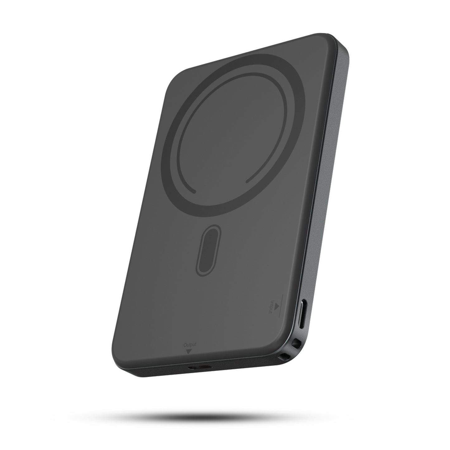 Magnetic Wireless Power Bank,5000mAh Ultra-Slim Portable Charger with 20W PD Fast Charging,USB-C Phone Battery pack Compatible with iPhone 17/17e/16/15/14/13/12 Pro Max & Android-Black