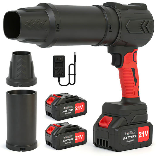 Cordless Leaf Blower, 950000 RPM Electric Leaf Blower with 2 X 4.0Ah Batteries & Charger, 111MPH Lightweight Handheld Blower for Patio Cleaning Blowing Leaves & Dust, Black